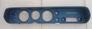 64 65 Chevelle Malibu El Camino Dash Gauge Cluster Bezel Repainted Black - Picture 1 of 15