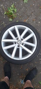 4x Origina VW Golf 5/6 Touran Alufelgen7,5J x18H2 ET51 5K0601025L - Bild 1 von 24