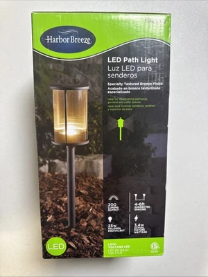Harbor Breeze Bronce Texturizado Bajo Voltaje Cableado LED Luz de Camino Exterior Foto 1 de 4