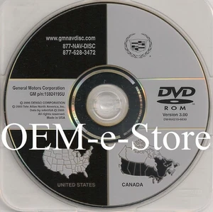 2005 2006 2007 2008 2009 Chevrolet Corvette Z06 ZR1 Navigation DVD U.S CAN Map - Picture 1 of 2