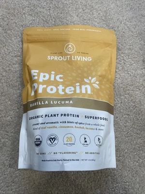 Proteína épica, proteína vegetal y superalimentos en polvo Sprout Living - 1 lb Foto 1 de 4