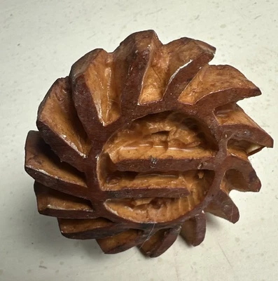 Estampado de tela textil vintage bloque flor floral diseño tallado a mano India Foto 1 de 4