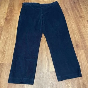 Lands End Herren Marineblau Cordhose Traditional Fit Klassische Hose 37Wx29L - Bild 1 von 9