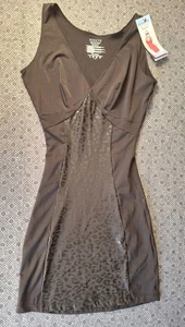 Spanx Assets Red Hot Label Sleek Slimmers Cheetah Slip Size Large Black - Picture 1 of 9