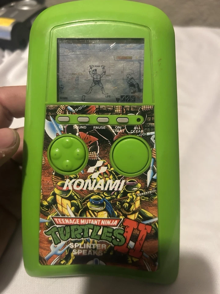 Juego LCD Konami Teenage Mutant Ninja Turtles II Splinter Speaks 1990 ~ PROBADO Foto 1 de 1