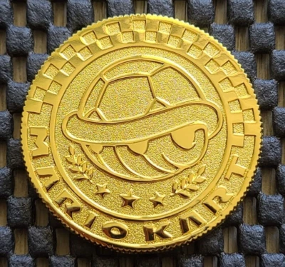 Nintendo Super Mario Coin Kart 8 Deluxe Switch Moneda Medalla Raro Promo SHELL CUP  Foto 1 de 4