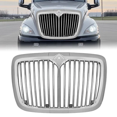 Parrilla delantera cromada sin pantalla de insectos para International Harvester ProStar 2008-2018 Foto 1 de 4
