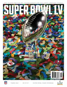 Official Super Bowl 2021 (55) LV Program Buccaneers VS. Chiefs - Free Shipping - Picture 1 of 1