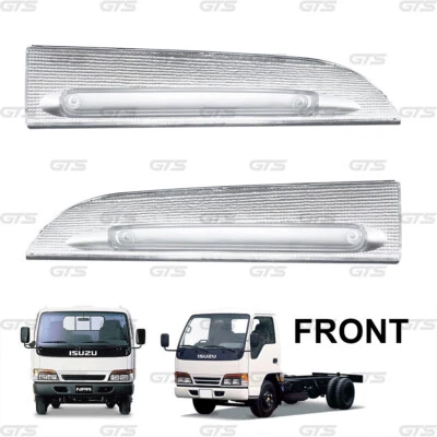 Pair Front Head Lamp Light Reflector Marker Fits Isuzu Truck Npr Nqr Elf 02 2006 - Изображение 1 из 4