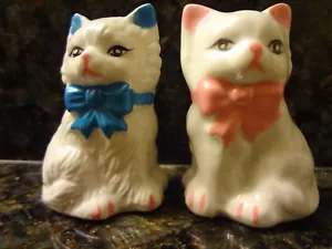 Keramik Kätzchen Katze Salz und Pfefferstreuer Set KOSTENLOSER VERSAND!!! - Bild 1 von 5