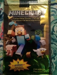 Minecraft Collectable Sticker Cards Set, NIP - Picture 1 of 2
