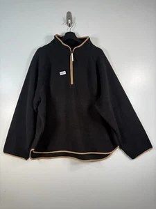 BNWT J. Crew Women’s 1/4 Zip Pullover Outdoor Fleece Sweater Black Sz 3X 27.5x29 - Picture 1 of 9