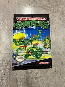 TMNT Teenage Mutant Ninja Turtles individuelle Wand Flagge Banner Wandteppich 2 x 3 Fuß, NES - Bild 1 von 7