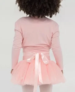 FLO DANCEWEAR Crossover Long Sleeves Wrap Top in pink size M - Picture 1 of 5