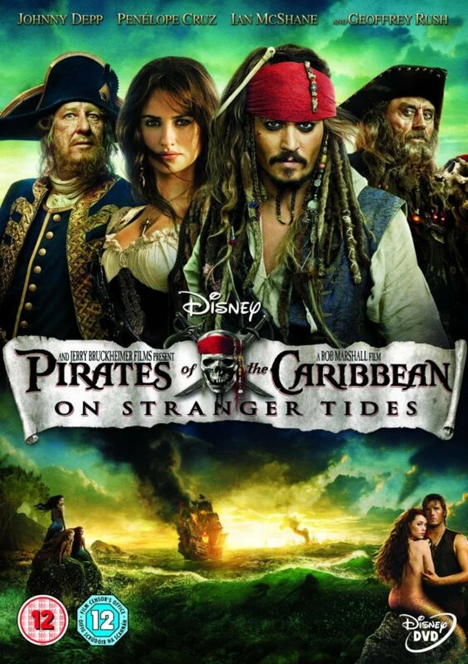 Pirates Of The Caribbean - On Stranger Tides DVD Johnny Depp (2011) - Image 1 of 1