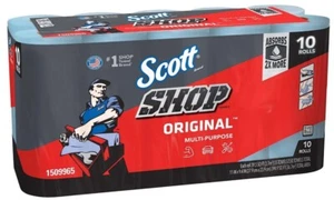 Asciugamani Scott Originali Multiuso Pulizia Resistente Forte Negozio Rotolo Blu - Foto 1 di 25