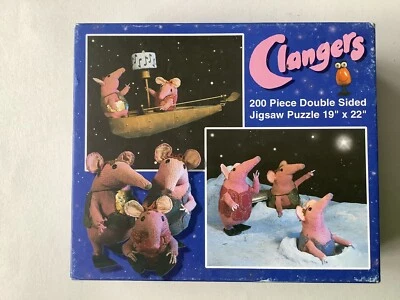 Rompecabezas de doble cara The Clangers 200 piezas de B V Leisure 2000 Foto 1 de 4