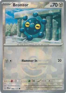 Pokémon TCG Bronzor 066/131 Reverse Holo Pokeball Prismatic Evolutions NM/M - Picture 1 of 1