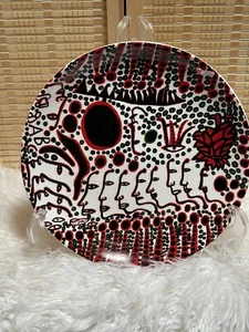 YAYOI KUSAMA 'Donne aspettano l'amore, uomini sempre camminano'',2009 Piatto Giappone - Foto 1 di 6