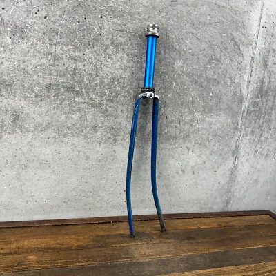Vintage 1963 Schwinn Varsity Fork 27 in 63 Lightweight Blue 1 in 6.5" Forks Tall - Image 1 of 4