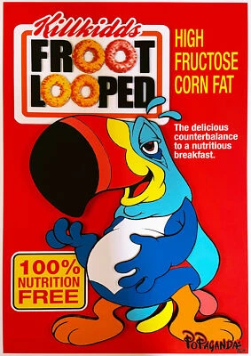 Ron English Froot Looped 2020 3D Hand signed #'d 20/25 34" x 24" POPAGANDA art - Изображение 1 из 4