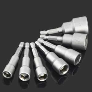 Zócalo de destornillador de tuerca profunda extra largo Φ6 mm ~ Φ18 mm 1/4" vástago hexagonal de accionamiento hexagonal L = 100 mm - Imagen 1 de 6