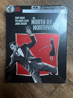 North By Northwest w. Steelbook (4K UHD + Blu-ray, EU Import, Region Free) *NEW* Foto 1 de 4