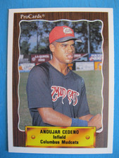 1990 ProCards Minors Baseball Card #1351 Andujar Cedeno Columbus Mudcats