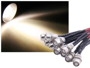 10x LED Schraube Edelstahl 12V Mini Spot Strahler warmweiss - Bild 1 von 4