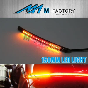 AMP-Z Smoke 150mm Integrated LED Tail Light Flexible Fit Buell Motorcycles - Picture 1 of 5