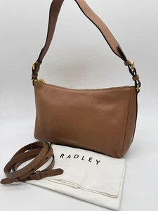 RADLEY London Dukes Place zip top leather shoulder crossbody bag -Brown - Picture 1 of 11