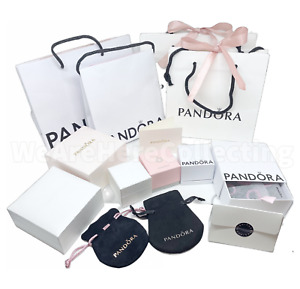 PANDORA Charm Ring Bracelet Gift Box Bag Packaging