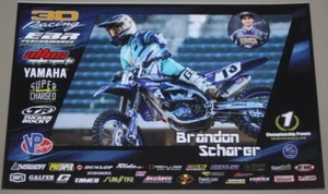2018 Brandon Scharer Yamaha YZ450F AMA Supercross Motocross postcard - Picture 1 of 1