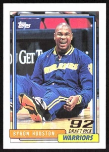 BYRON HOUSTON 1992-93 TOPPS #338 RC GOLDEN STATE WARRIORS - Picture 1 of 2
