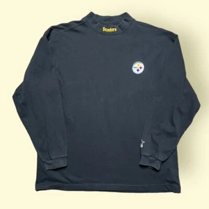 Vintage Pittsburgh Steelers 1990s Starter Long Sleeve T Shirt Men’s XL Black Vtg - Picture 1 of 3