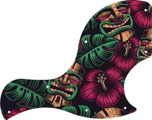 WD Custom Pickguard For Gibson 2018 SG Junior #GAL01 Aloha Tiki Graphic - Picture 1 of 1