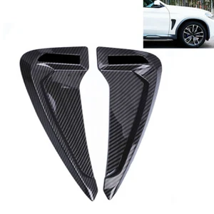 Carbon Fiber Print Sport Shark Side Fender Fake Air Vent spoiler Diffuser APV - Picture 1 of 1