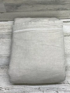 Hotel Collection Linen Blend King Duvet Cover Natural New out of Package - Picture 1 of 5