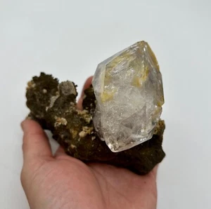 HUGE 136mm Herkimer Diamond Matrix Specimen - HIGH END SPECIMEN - NATURAL - Picture 1 of 13