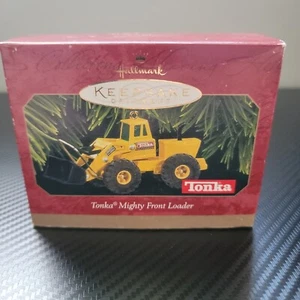 Vintage 1997 Hallmark Keepsake Ornament Tonka Die-cast Metal Mighty Front Loader - Picture 1 of 9