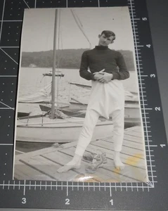 1930's HAREM PANTS Barefoot Man Justin Bieber Style Long Johns Vintage Gay PHOTO - Picture 1 of 3