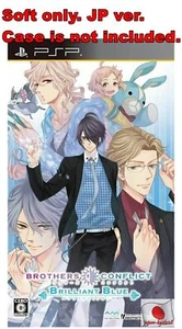 Sony PSP Soft Only BROTHERS CONFLICT Brilliant Blue Idea Factory - Picture 1 of 1