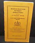 Washington Stree Directory A Hand Book 1928 Vintage City & Suburban Maps 