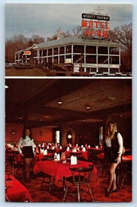 Fairfield Connecticut Postcard Merritt Parkway Motor Inn Restaurant 1960 Vintage - Picture 1 of 2