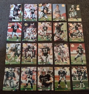 Las Vegas Raiders- 1993 Stadium Club Super Bowl Logo Team Set- Brown, Long + - Picture 1 of 2