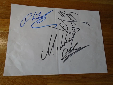 Motorhead Genuine Signed Authentic Autographs - UACC / AFTAL Cover