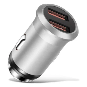 2-Pack Dual Port Fast Car Charger Adapter for iPhone Samsung Android Cell Phone - Picture 1 of 24