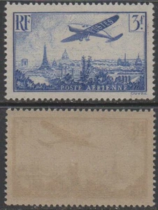 FRANCE /1936 PA # 12 ** AVION SURVOLANT PARIS - MNH / COTE 45.00 € - Foto 1 di 1
