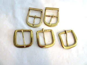HEBILLAS DE CINTURÓN - SUMINISTROS DE ARTESANÍA - TONO DORADO - LOTE DE 5 - NUEVAS - Imagen 1 de 1