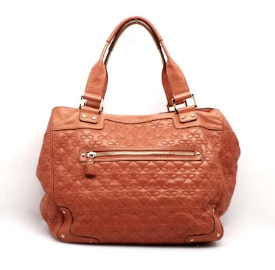 Bolso de Hombro Anya Hindmarch Naranja Cuero Perforado Lazo Foto 1 de 4